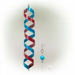 Brand new 😍 Alpine Corporation 40" Metal Decor Red and Blue Swirl 🎉 -Garden Decor Shop unnamed file 14107