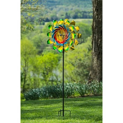 Brand new π Evergreen 75"H Primary Color Swirl with Curved Edges Wind Spinner π€© 3 Brand new π Evergreen 75"H Primary Color Swirl with Curved Edges Wind Spinner π€©