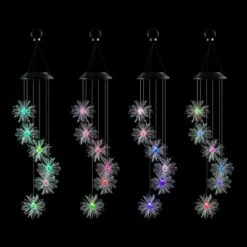 New 😀 Alpine Corporation 28" Solar Flower Color-Changing Hanging Mobile 👍 -Garden Decor Shop unnamed file 14192