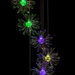 New 😀 Alpine Corporation 28" Solar Flower Color-Changing Hanging Mobile 👍 -Garden Decor Shop unnamed file 14193