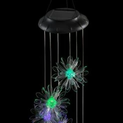 New 😀 Alpine Corporation 28" Solar Flower Color-Changing Hanging Mobile 👍 -Garden Decor Shop unnamed file 14194