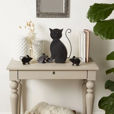 Cheap β¨ Zingz & Thingz Zingz & Thingz 7" Metal Cat with Mice Sculpture Black π 8 Cheap β¨ Zingz & Thingz Zingz & Thingz 7" Metal Cat with Mice Sculpture Black π - Image 7