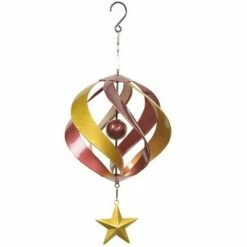 Buy ⭐ Wind & Weather Hanging Two-Tone Metal Spiral Wind Spinner with Star 🎁 -Garden Decor Shop unnamed file 14222