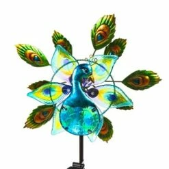 Deals 🌟 Evergreen 48"H Solar Staked Wind Spinner, Glass Peacock 👏 -Garden Decor Shop unnamed file 14225