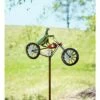 Buy 🤩 Wind & Weather Handcrafted Metal Praying Mantis on a Motorcycle Wind Spinner ❤️ -Garden Decor Shop unnamed file 14263
