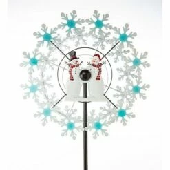Buy 😀 Plow & Hearth Holiday Snowman Metal Wind Spinner with Snowflakes 🥰 -Garden Decor Shop unnamed file 14269