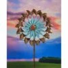 Flash Sale 🎁 Evergreen 75"H Wind Spinner, Blue Patina and Copper Flower- 🥰 -Garden Decor Shop unnamed file 14272