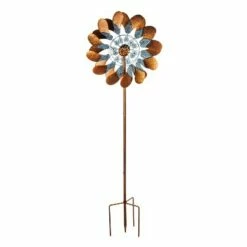 Cheapest ⌛ Evergreen 75"H Wind Spinner, Copper and Verdigris Paddles- 🤩 -Garden Decor Shop unnamed file 14279