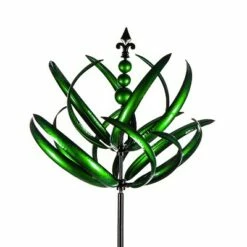 Flash Sale 😀 Evergreen 91"H Wind Spinner, Green Waves in Motion 🔔 -Garden Decor Shop unnamed file 14291