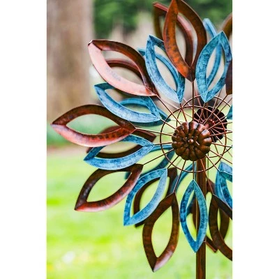 Buy π Evergreen 75"H Wind Spinner, Copper and Verdigris Leaves π 6 Buy π Evergreen 75"H Wind Spinner, Copper and Verdigris Leaves π - Image 5
