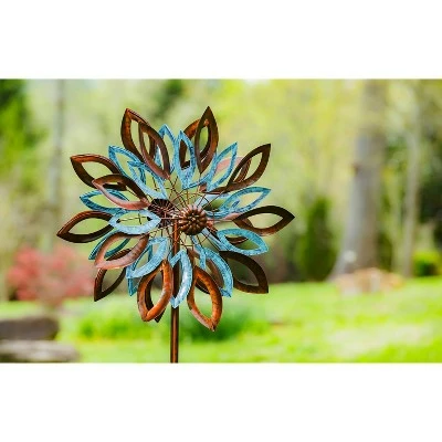Buy π Evergreen 75"H Wind Spinner, Copper and Verdigris Leaves π 9 Buy π Evergreen 75"H Wind Spinner, Copper and Verdigris Leaves π - Image 8