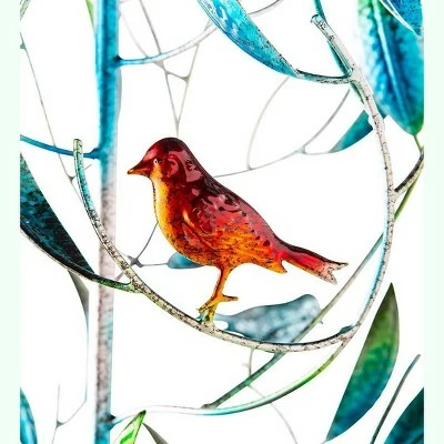 Brand new π― Wind & Weather Metal Tree Spinner with Four Red Birds and Color-Changing Lighted Solar Orb βοΈ 4 Brand new π― Wind & Weather Metal Tree Spinner with Four Red Birds and Color-Changing Lighted Solar Orb βοΈ - Image 2