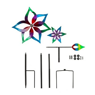 Discount π Evergreen 75"H Wind Spinner with Arrow, Vivid Hues- Fade and Weather Resistant Outdoor Decor π― 4 Discount π Evergreen 75"H Wind Spinner with Arrow, Vivid Hues- Fade and Weather Resistant Outdoor Decor π― - Image 2