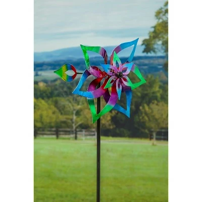 Discount π Evergreen 75"H Wind Spinner with Arrow, Vivid Hues- Fade and Weather Resistant Outdoor Decor π― 5 Discount π Evergreen 75"H Wind Spinner with Arrow, Vivid Hues- Fade and Weather Resistant Outdoor Decor π― - Image 3