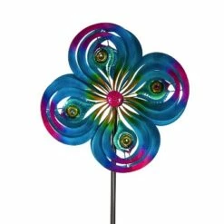 Best Sale 🛒 Evergreen 75"H Wind Spinner, Peacock Spirals- Fade and Weather Resistant Outdoor Decor ⌛ -Garden Decor Shop unnamed file 14319