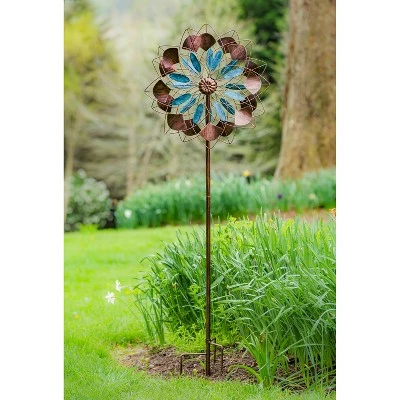 Flash Sale ✨ Evergreen 75"H Wind Spinner, Verdigris and Copper Petals ❤️ 7 Flash Sale ✨ Evergreen 75"H Wind Spinner, Verdigris and Copper Petals ❤️ - Image 5