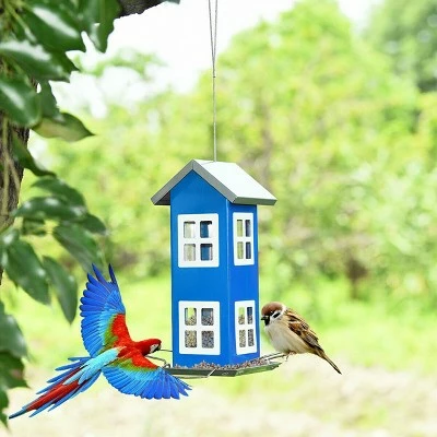Wholesale 𧨠Costway Outdoor Wild Bird Feeder Weatherproof House Design Garden Yard Decoration π 2 Wholesale 𧨠Costway Outdoor Wild Bird Feeder Weatherproof House Design Garden Yard Decoration π