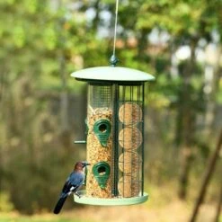 Brand new ✨ Costway 3-in-1 Metal Hanging Wild Bird Feeder Outdoor w/ 4 Feeding Ports & Perches 👍 -Garden Decor Shop unnamed file 14384