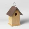 Buy ⌛ Smith & Hawken 12.4" x 7" Wood and Iron Bird House Brown - Smith & Hawken™ 😉