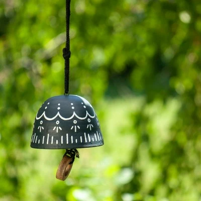 Best deal π Navy and White Painted Terracotta Decorative Bell - Foreside Home & Garden β 4 Best deal π Navy and White Painted Terracotta Decorative Bell - Foreside Home & Garden β - Image 2