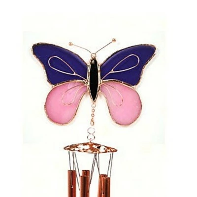 Brand new π Gold Crest Distribution Home & Garden 18.0" Butterfly Windchime Stain Glass Yard Decor Gold Crest Distributing - Bells And Wind Chimes π― 3 Brand new π Gold Crest Distribution Home & Garden 18.0" Butterfly Windchime Stain Glass Yard Decor Gold Crest Distributing - Bells And Wind Chimes π―
