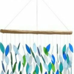 Coupon 🔥 Gold Crest Distribution Home & Garden 40.0" Premiere Ocean Waterfall Chime Driftwood Yard Decor Music Gold Crest Distributing - Bells And Wind Chimes 🥰