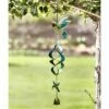 Wholesale 🌟 The Lakeside Collection Lakeside Hanging Hummingbird Wind Spinner with Bell Chime - Garden Décor Accent ✨