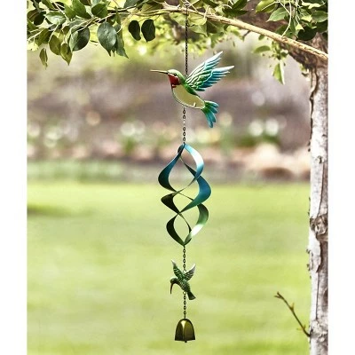 Wholesale 🌟 The Lakeside Collection Lakeside Hanging Hummingbird Wind Spinner with Bell Chime - Garden Décor Accent ✨ 3 Wholesale 🌟 The Lakeside Collection Lakeside Hanging Hummingbird Wind Spinner with Bell Chime - Garden Décor Accent ✨