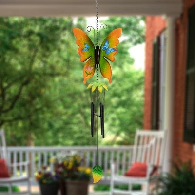 Best reviews of π Northlight 15.75" Orange and Green Metal Butterfly Outdoor Garden Windchime 𧨠3 Best reviews of π Northlight 15.75" Orange and Green Metal Butterfly Outdoor Garden Windchime π§¨