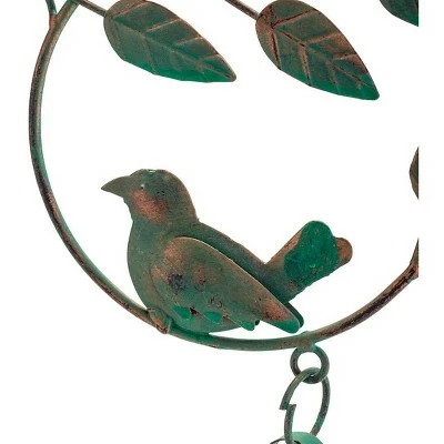 Promo β€οΈ Wind & Weather Metal Birds and Bells Wind Chime with Green Over Gold Patina-Like Finish π 5 Promo β€οΈ Wind & Weather Metal Birds and Bells Wind Chime with Green Over Gold Patina-Like Finish π - Image 3