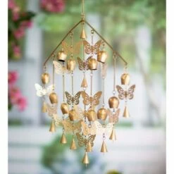 Wholesale 🤩 Wind & Weather Powder-Coated Golden Butterflies and Bells Wind Chime ✔️ -Garden Decor Shop unnamed file 1612