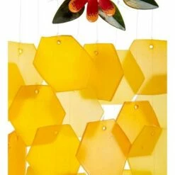 Best deal 🎁 Wind & Weather Handcrafted Reclaimed Metal and Recycled Glass Honey Bee Wind Chime 😀 -Garden Decor Shop unnamed file 1625