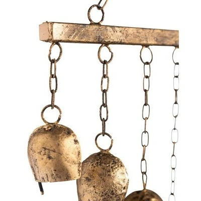 Brand new π€© Wind & Weather Handcrafted Nine Metal Bells Wind Chime with Antiqued Golden Finish π€© 7 Brand new π€© Wind & Weather Handcrafted Nine Metal Bells Wind Chime with Antiqued Golden Finish π€© - Image 5