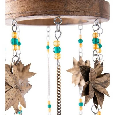 Wholesale π― Wind & Weather Beaded Antiqued Bronze-Colored Poinsettia Blossom Wind Chime βοΈ 5 Wholesale π― Wind & Weather Beaded Antiqued Bronze-Colored Poinsettia Blossom Wind Chime βοΈ - Image 4