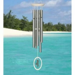 Cheap ❤️ Wind & Weather Metal Fantasy Wind Chime with Mermaid Windcatcher 🔔