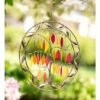 Best Pirce ⭐ Wind & Weather Round Metal and Glass Tree of Life Fall Colors Wind Chime 🛒 -Garden Decor Shop unnamed file 1658