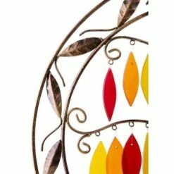 Best Pirce ⭐ Wind & Weather Round Metal and Glass Tree of Life Fall Colors Wind Chime 🛒 -Garden Decor Shop unnamed file 1662