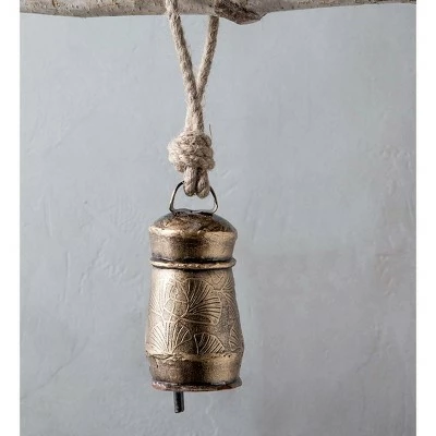 Wholesale π VivaTerra Small Copper Ginkgo Etched Bell π 2 Wholesale π VivaTerra Small Copper Ginkgo Etched Bell π