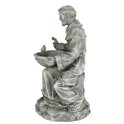Best deal π 19" Resin St. Francis Bird Feeder - Exhart π 9 Best deal π 19" Resin St. Francis Bird Feeder - Exhart π - Image 7