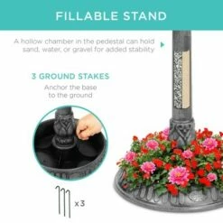 Brand new ✔️ Best Choice Products Solar Outdoor Bird Bath Pedestal Fountain Garden Decoration w/ Fillable Planter Base ⌛ 13 Brand new ✔️ Best Choice Products Solar Outdoor Bird Bath Pedestal Fountain Garden Decoration w/ Fillable Planter Base ⌛ -Garden Decor Shop unnamed file 1719