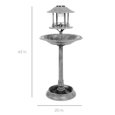 Brand new ✔️ Best Choice Products Solar Outdoor Bird Bath Pedestal Fountain Garden Decoration w/ Fillable Planter Base ⌛ 7 Brand new ✔️ Best Choice Products Solar Outdoor Bird Bath Pedestal Fountain Garden Decoration w/ Fillable Planter Base ⌛ - Image 6