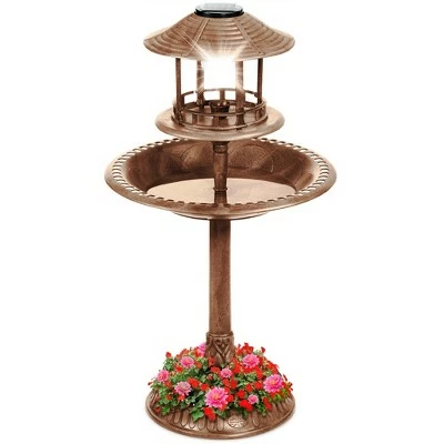 Brand new ✔️ Best Choice Products Solar Outdoor Bird Bath Pedestal Fountain Garden Decoration w/ Fillable Planter Base ⌛ 9 Brand new ✔️ Best Choice Products Solar Outdoor Bird Bath Pedestal Fountain Garden Decoration w/ Fillable Planter Base ⌛ - Image 8