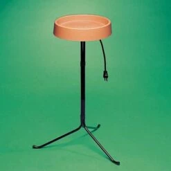 Coupon 😀 Allied Precision Industries API Weather Resistant Outdoor Garden Decor All Weather Heated Bird Bath with Round Basin and Metal Stand, Black 🎁