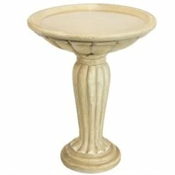 New 🧨 Sunnydaze Decor Sunnydaze Outdoor Glass Fiber Reinforced Concrete Patio Garden Grecian Column Style Bird Bath - 20" - White 🔔 -Garden Decor Shop unnamed file 1765
