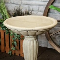 New 🧨 Sunnydaze Decor Sunnydaze Outdoor Glass Fiber Reinforced Concrete Patio Garden Grecian Column Style Bird Bath - 20" - White 🔔 -Garden Decor Shop unnamed file 1766