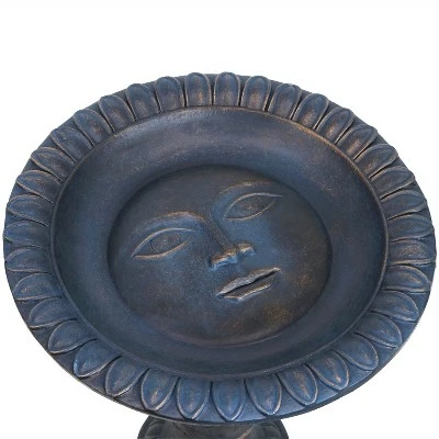New π Sunnydaze Decor Sunnydaze Outdoor Glass Fiber Reinforced Concrete Patio Garden FaΓ§ade du Soleil Bird Bath - 26" - Blue π 4 New π Sunnydaze Decor Sunnydaze Outdoor Glass Fiber Reinforced Concrete Patio Garden FaΓ§ade du Soleil Bird Bath - 26" - Blue π - Image 2