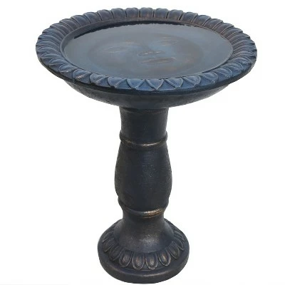 New π Sunnydaze Decor Sunnydaze Outdoor Glass Fiber Reinforced Concrete Patio Garden FaΓ§ade du Soleil Bird Bath - 26" - Blue π 7 New π Sunnydaze Decor Sunnydaze Outdoor Glass Fiber Reinforced Concrete Patio Garden FaΓ§ade du Soleil Bird Bath - 26" - Blue π - Image 5