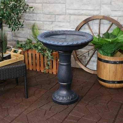 New π Sunnydaze Decor Sunnydaze Outdoor Glass Fiber Reinforced Concrete Patio Garden FaΓ§ade du Soleil Bird Bath - 26" - Blue π 9 New π Sunnydaze Decor Sunnydaze Outdoor Glass Fiber Reinforced Concrete Patio Garden FaΓ§ade du Soleil Bird Bath - 26" - Blue π - Image 7