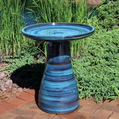 Best Sale π Sunnydaze Decor Sunnydaze Outdoor Weather-Resistant Garden Patio Simply Elegant High-Fired Smooth Ceramic Hand-Painted Bird Bath - Galaxy Blue π 3 Best Sale π Sunnydaze Decor Sunnydaze Outdoor Weather-Resistant Garden Patio Simply Elegant High-Fired Smooth Ceramic Hand-Painted Bird Bath - Galaxy Blue π