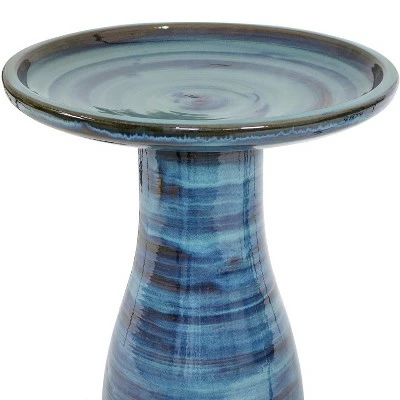 Best Sale π Sunnydaze Decor Sunnydaze Outdoor Weather-Resistant Garden Patio Simply Elegant High-Fired Smooth Ceramic Hand-Painted Bird Bath - Galaxy Blue π 4 Best Sale π Sunnydaze Decor Sunnydaze Outdoor Weather-Resistant Garden Patio Simply Elegant High-Fired Smooth Ceramic Hand-Painted Bird Bath - Galaxy Blue π - Image 2